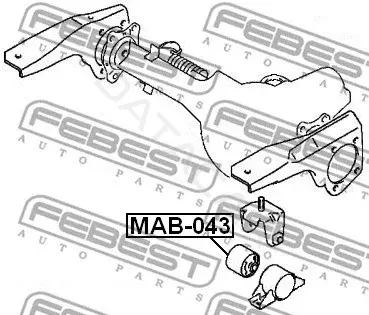 Сайлентблок редуктора FEBEST MAB-043