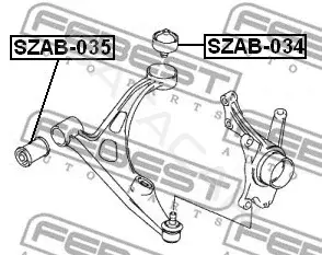 Сайлентблок рычага FEBEST SZAB-035