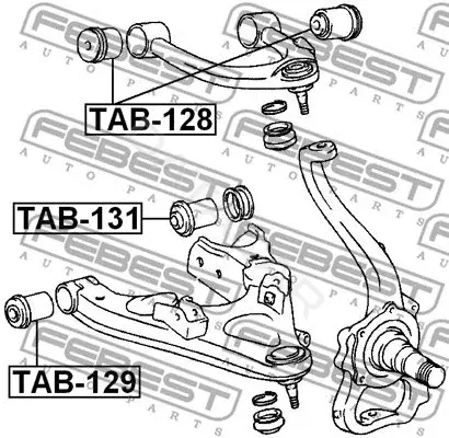 Сайлентблок рычага FEBEST TAB-131