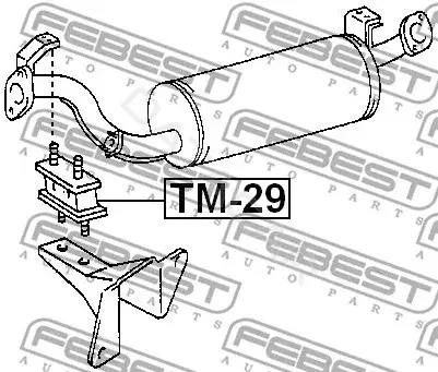 Крепление глушителя FEBEST TM-29