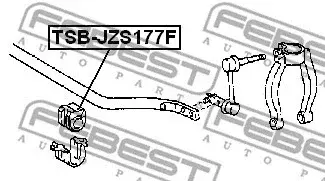 Втулки стабилизатора FEBEST TSB-JZS177F
