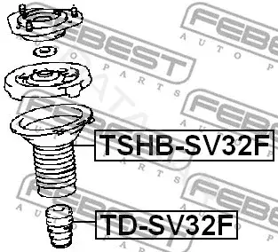 Пыльник амортизатора FEBEST TSHB-SV32F