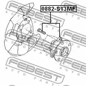 Подшипник ступицы FEBEST 0882-S13MF