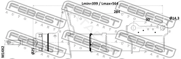 Амортизаторы FEBEST 27110-001F