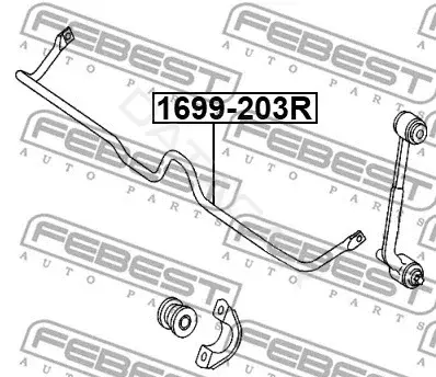 Стойки стабилизатора FEBEST 1699-203R
