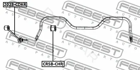 Втулки стабилизатора FEBEST CRSB-CHR