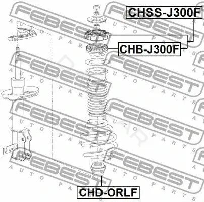 Втулки стабилизатора FEBEST CHSS-J300F