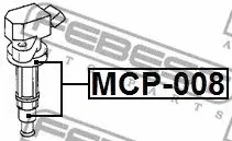 Наконечник высоковольтного провода FEBEST MCP-008