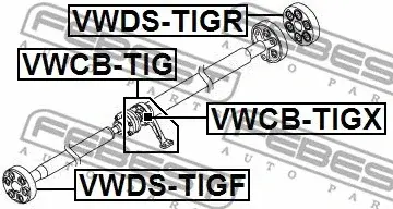 Муфта кардана FEBEST VWDS-TIGR