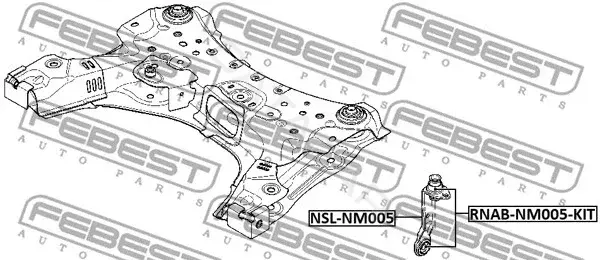 Подрамник FEBEST NSL-NM005