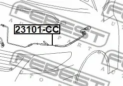Трос капота FEBEST 23101-CC