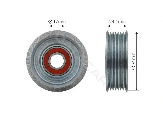 Натяжной ролик ГРМ CAFFARO 500388