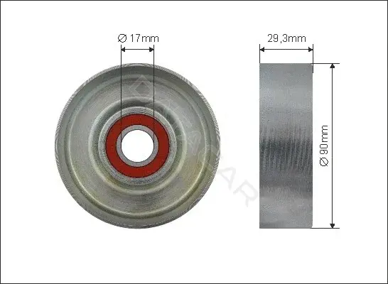 Натяжной ролик ГРМ CAFFARO 500500