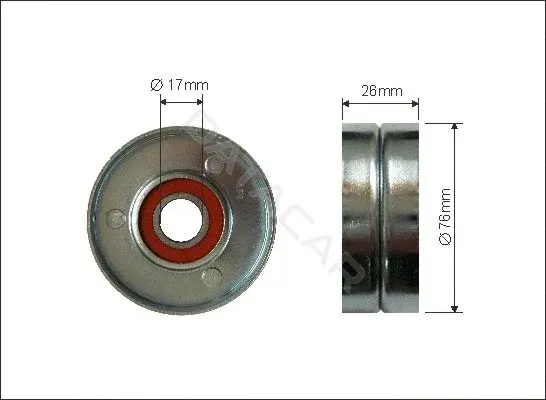 Натяжитель ремня генератора CAFFARO 163-00