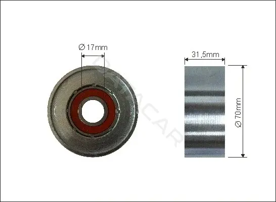 Натяжитель ремня генератора CAFFARO 318-00
