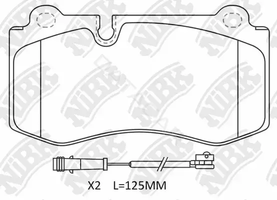 Тормозные колодки NiBK PN0453W