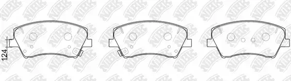 Тормозные колодки NiBK PN0772