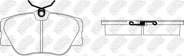 Тормозные колодки NiBK PN0001