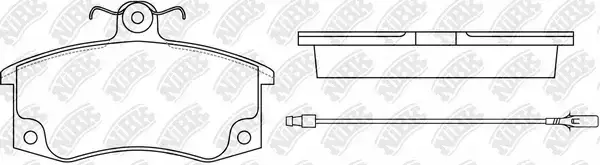 Тормозные колодки NiBK PN0223W