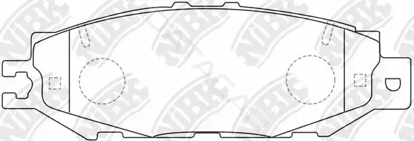Тормозные колодки NiBK PN1326