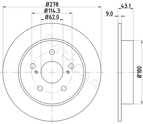 Тормозные диски NISSHINBO ND9018
