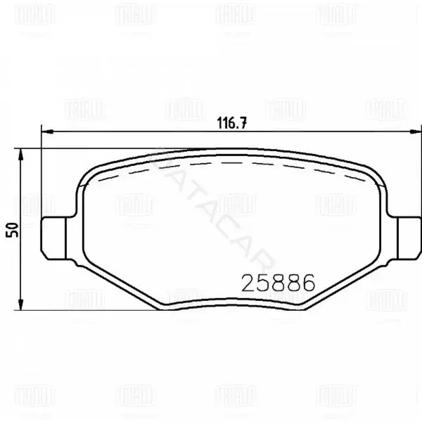Тормозные колодки TRIALLI PF4029
