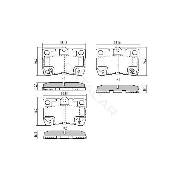 Тормозные колодки TRIALLI PF4109