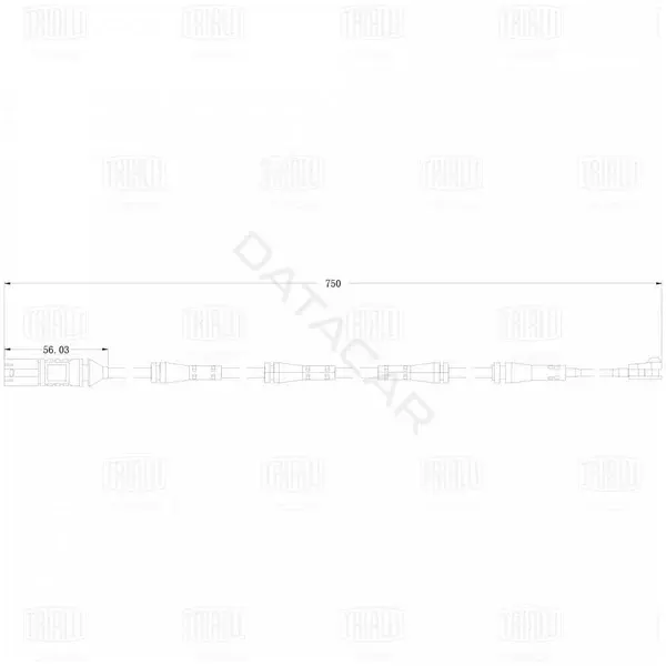 Датчик износа тормозных колодок TRIALLI PFS0128