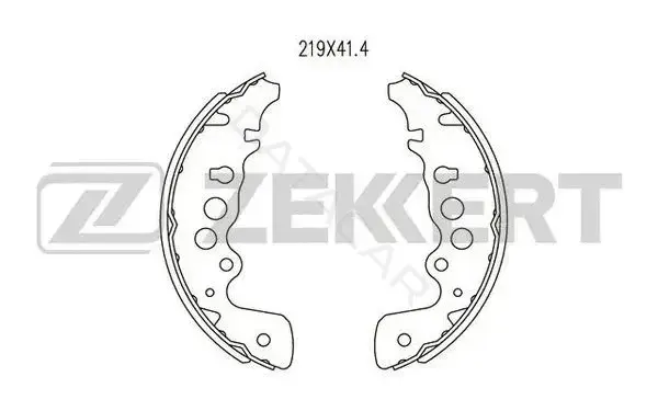 Барабанные колодки ZEKKERT BK-4020