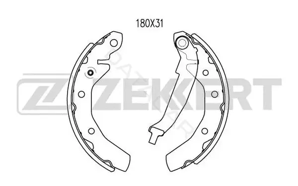 Барабанные колодки ZEKKERT BK-4027