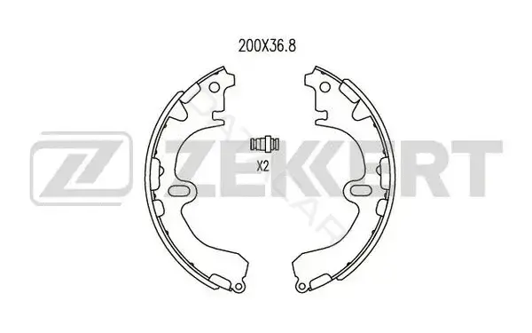 Барабанные колодки ZEKKERT BK-4421
