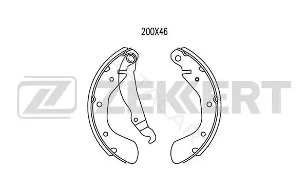 Барабанные колодки ZEKKERT BK-4459