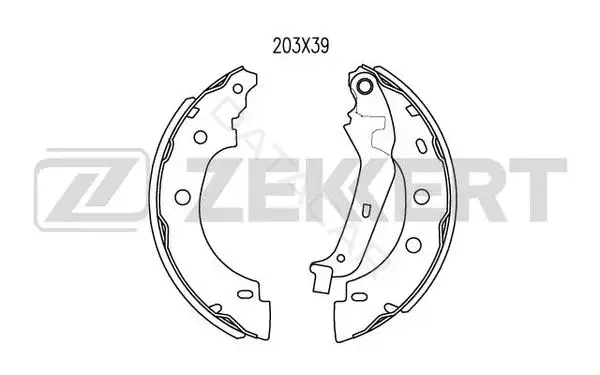 Барабанные колодки ZEKKERT BK-4462