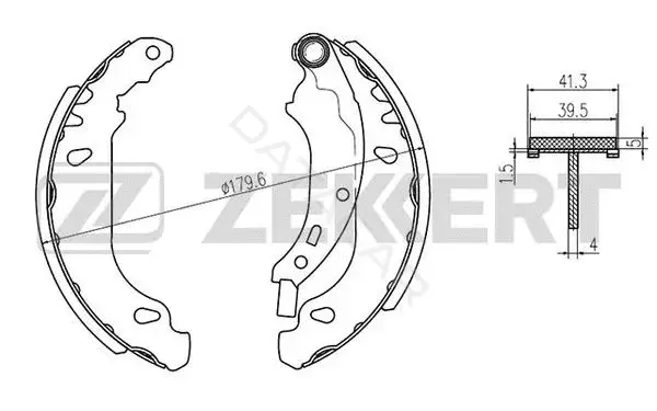 Барабанные колодки ZEKKERT BK-4470
