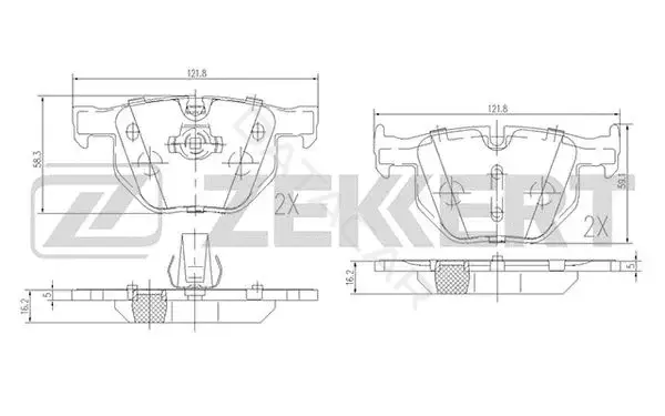 Тормозные колодки ZEKKERT BS-1017