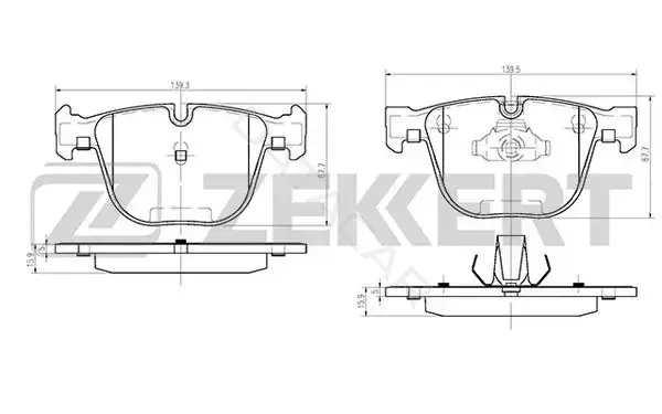 Тормозные колодки ZEKKERT BS-1021