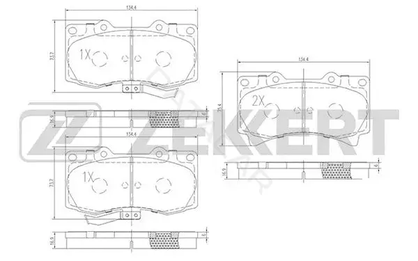 Тормозные колодки ZEKKERT BS-1051