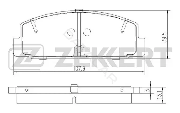 Тормозные колодки ZEKKERT BS-1100