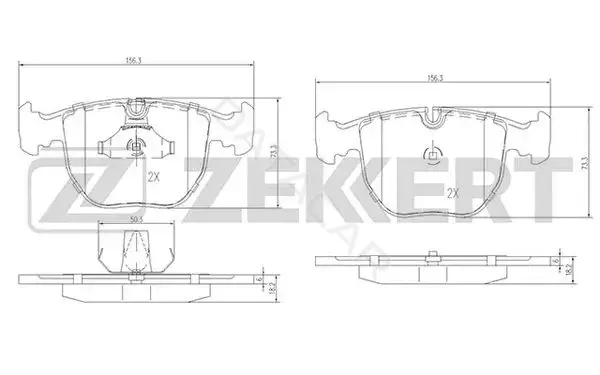 Тормозные колодки ZEKKERT BS-1150