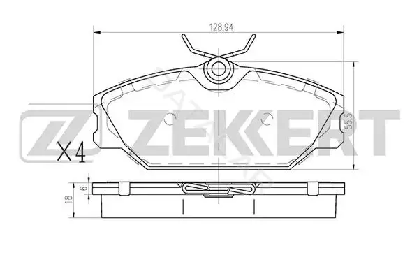 Тормозные колодки ZEKKERT BS-1159