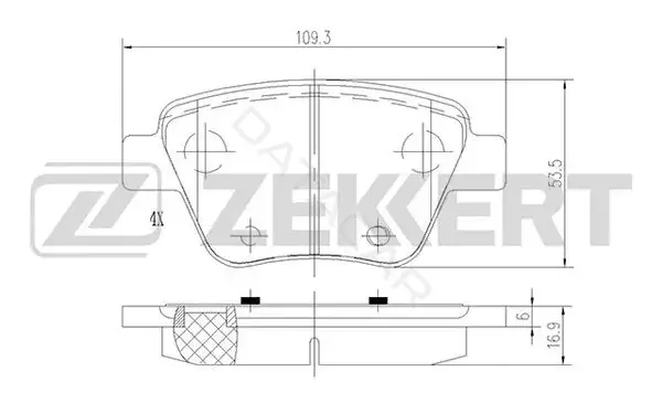 Тормозные колодки ZEKKERT BS-1185