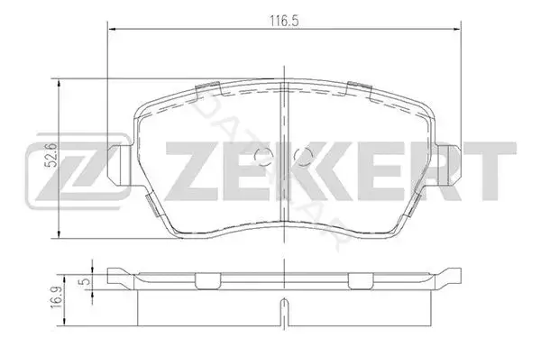 Тормозные колодки ZEKKERT BS-1221