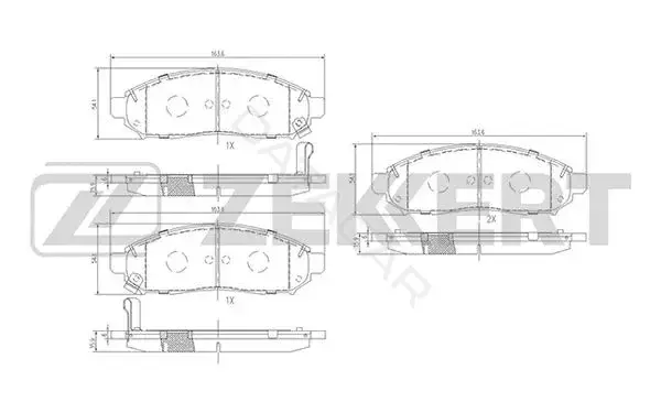 Тормозные колодки ZEKKERT BS-1226