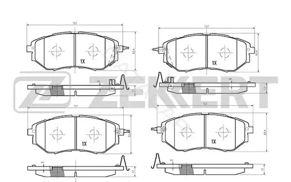 Тормозные колодки ZEKKERT BS-1241