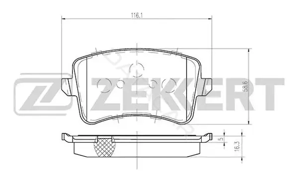 Тормозные колодки ZEKKERT BS-1243