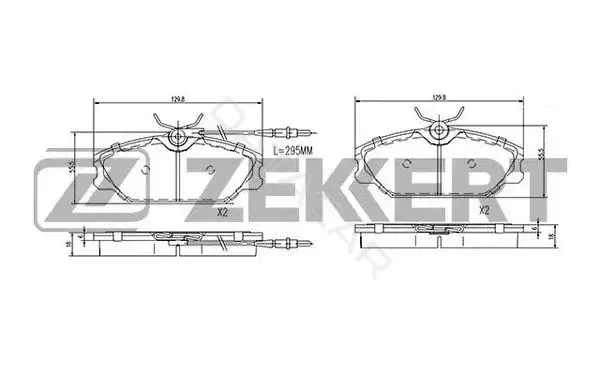 Тормозные колодки ZEKKERT BS-1281