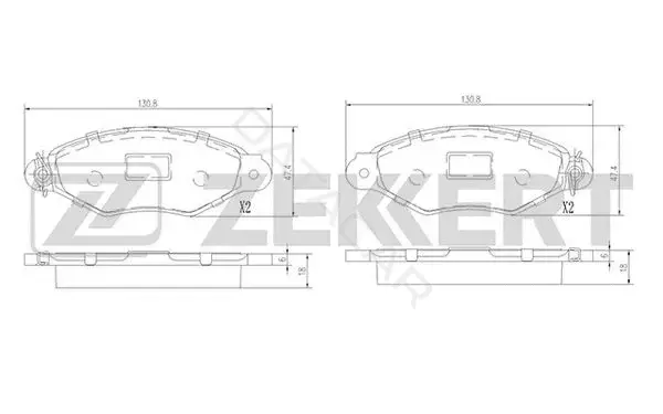 Тормозные колодки ZEKKERT BS-1443