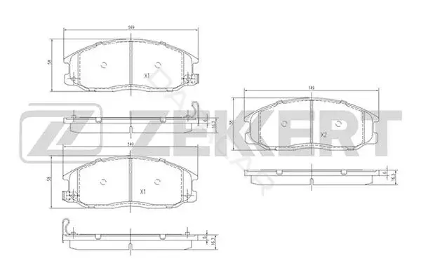 Тормозные колодки ZEKKERT BS-1804