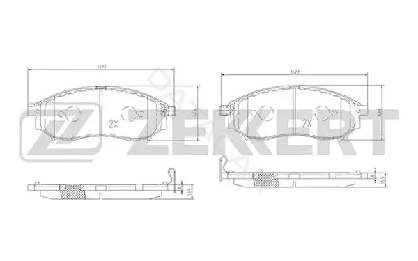 Тормозные колодки ZEKKERT BS-1822