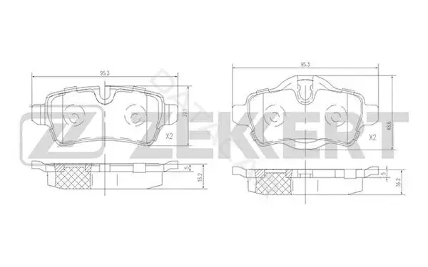 Тормозные колодки ZEKKERT BS-1881